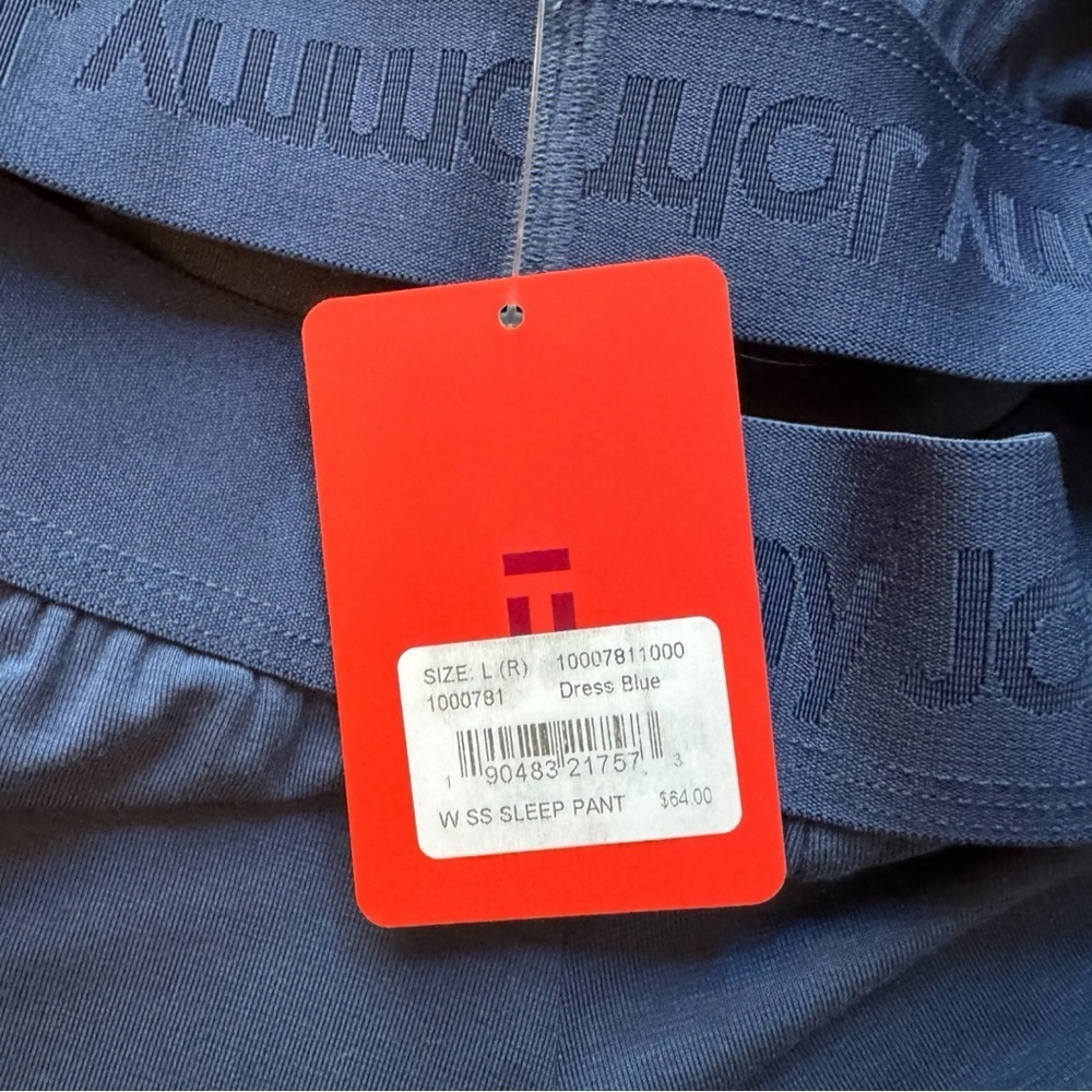 Tommy John Dress Blue Micro Modal Sleep Pants NWT Size L(R) - Picture 8 of 10